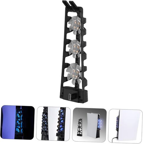 Air Cooler Fan for Console Three High-speed Cooling Fans for Enhanced Heat Dissipation Easy Installation for Gaming Enthusiasts in Saudi Arabia