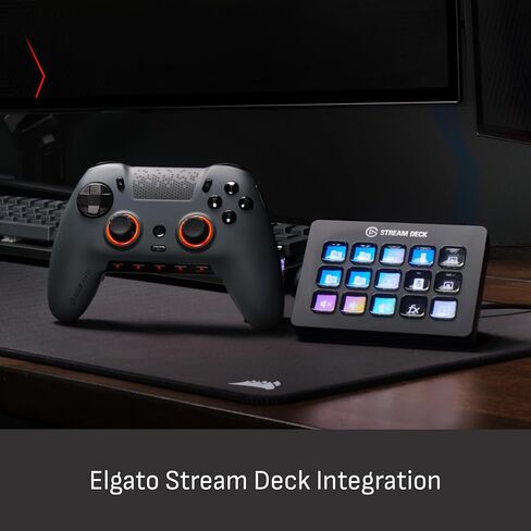 وحدة تحكم الألعاب SCUF ENVISION PRO Wireless V2 (2025) للكمبيوتر الشخصي فقط - أعواد التحكم المضادة للانجراف - خمسة مفاتيح G قابلة لإعادة التعيين - مجاذيف خلفية قابلة لإعادة التعيين - مشغلات فورية - رمادي فاتح in Kuwait