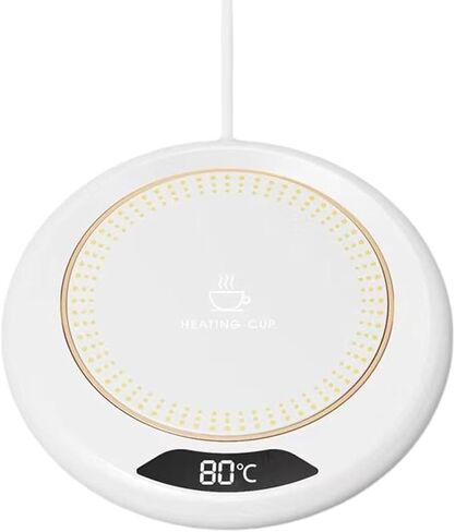 USB Warmer Cup Pad Gadget Coffee Tea Drink Heater Tray Mug Adults Desk with 3 Gear Temperatures USB Coffee for Desk of Home or Auto Shut Off Mug in Saudi Arabia