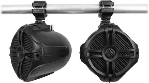 Rockville RWB70B 250W Marine Wakeboard Tower Speaker, 6.5", 360 Degree Swivel, Waterproof, Durable, High-Fidelity for Boats, Jeeps, ATVs, 4-Piece in Saudi Arabia