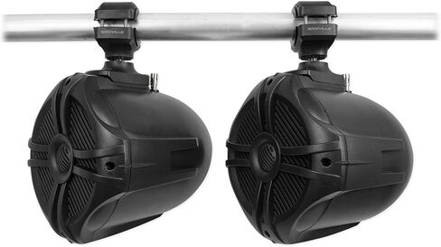 Rockville RWB70B 250W Marine Wakeboard Tower Speaker, 6.5", 360 Degree Swivel, Waterproof, Durable, High-Fidelity for Boats, Jeeps, ATVs, 4-Piece in Saudi Arabia