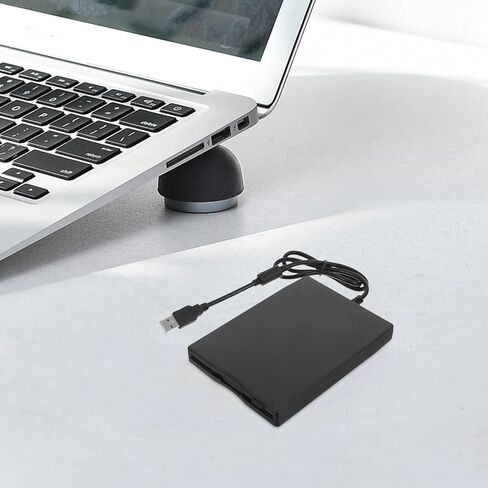 balacoo USB External Floppy Disk Drive Portable 3.5 Inch Floppy Disk Reader Adapter for Laptop Desktop PC Data Transfer Compatible in Saudi Arabia