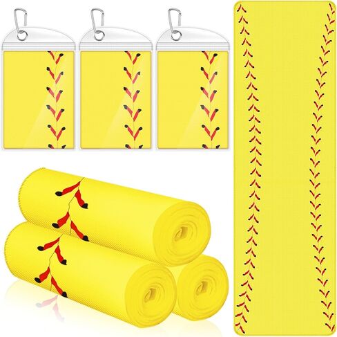 Denylo pro 12 Pcs Cooling Towel Baseball Breathable Chilly Towels 39.4×11.8 Inch Ice White Sports Microfiber Towels for Baseball Player Team Coach Party Favors in Saudi Arabia