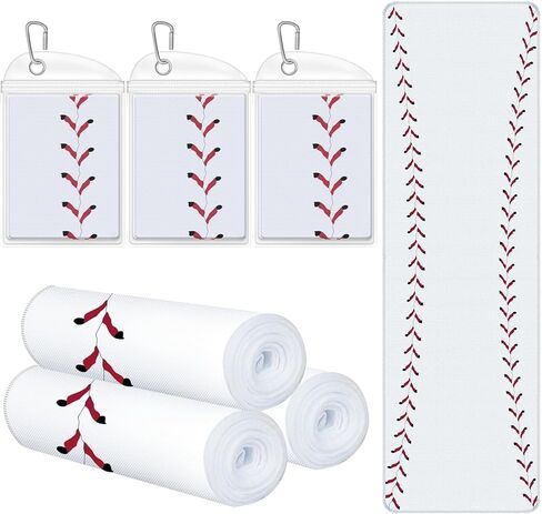 Denylo pro 12 Pcs Cooling Towel Baseball Breathable Chilly Towels 39.4×11.8 Inch Ice White Sports Microfiber Towels for Baseball Player Team Coach Party Favors in Saudi Arabia