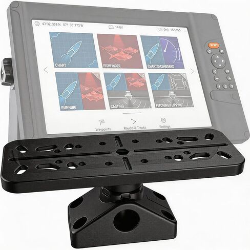 قاعدة جبل Fish Fink Finder ، حامل إلكترونيات القوارب الدوارة 360 درجة ، مركب مركب من الدرجة البحرية لحشو السمك ، متوافق مع Garmin ، Lowrance ، Humminbird ، Raymarine in Saudi Arabia