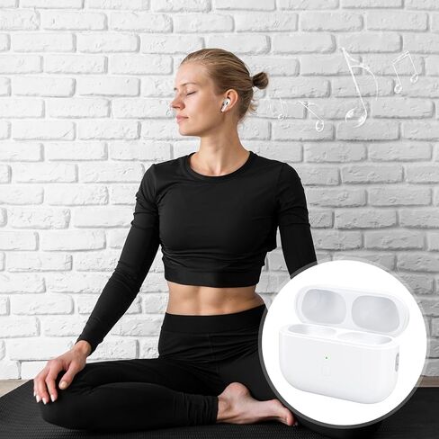 حافظة شحن لاسلكية Airpod Pro 2 لجهاز Air Pod Pro 1/2، حافظة شحن بديلة لمنفذ USB-C Airpod Pro، زر مزامنة، بطارية 660 مللي أمبير في الساعة، بدون سماعات أذن in Kuwait