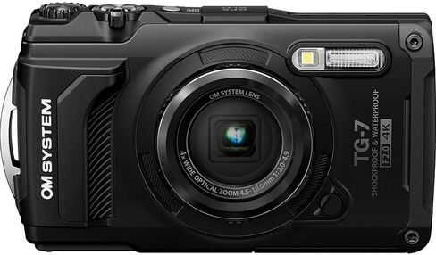 كاميرا رقمية تحت الماء OM SYSTEM Olympus Tough TG‑7 بدقة 12 ميجابكسل 4K، حزمة أمان سوداء مع حقيبة ظهر Deco Essentials Sling، سوار باراكورد مكون من قطعتين، ضوء أمان وبطاقة SDXC سعة 64 جيجابايت من Lexar in Kuwait