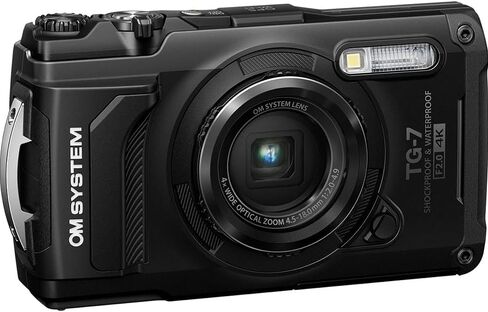 كاميرا رقمية تحت الماء OM SYSTEM Olympus Tough TG‑7 بدقة 12 ميجابكسل 4K، حزمة أمان سوداء مع حقيبة ظهر Deco Essentials Sling، سوار باراكورد مكون من قطعتين، ضوء أمان وبطاقة SDXC سعة 64 جيجابايت من Lexar in Kuwait