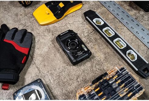 كاميرا رقمية تحت الماء OM SYSTEM Olympus Tough TG‑7 بدقة 12 ميجابكسل 4K، حزمة أمان سوداء مع حقيبة ظهر Deco Essentials Sling، سوار باراكورد مكون من قطعتين، ضوء أمان وبطاقة SDXC سعة 64 جيجابايت من Lexar in Kuwait
