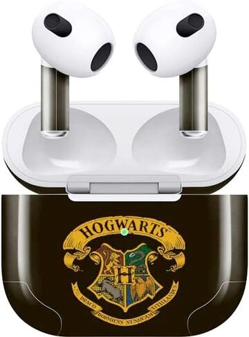 Skinit Decal Audio Skin Compatible with Apple AirPods (3rd Gen, 2021) - Officially Licensed Warner Bros Hogwarts Houses Crest Design in Saudi Arabia