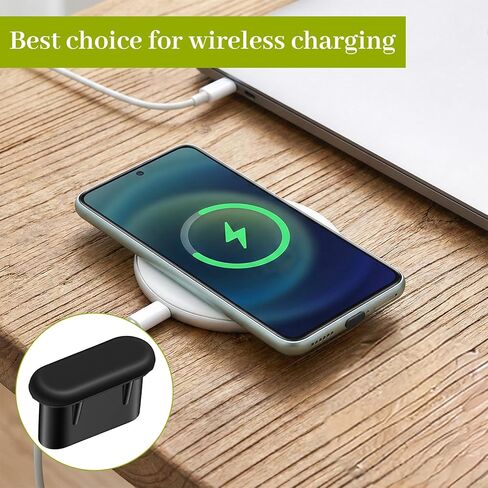 قابس غبار USB C، 20 قطعة من غطاء قابس USB C من السيليكون مع 5 فرش تنظيف، مجموعة أدوات تنظيف غطاء منفذ الشحن من النوع C لأجهزة Apple 15/16/17/Samsung in Kuwait