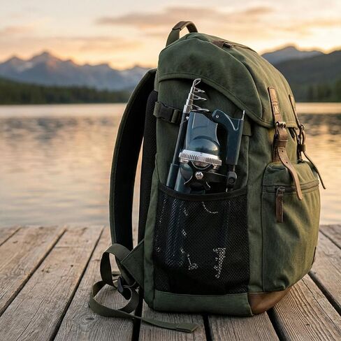 Mini Rod & Reel Combo 5.6ft-Foldable Telescopic Rod - Ultra Compact Mini Fishing Gear - Pocket-Sized Portable - for Travel Hiking Backpacking - Includes Smooth Reel in Saudi Arabia