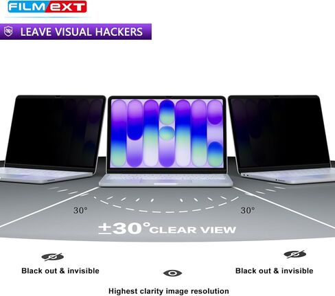 شاشة خصوصية مغناطيسية من FILMEXT لجهاز Macbook Neo 13 بوصة (إصدار 2026، A18 Pro)، واقي شاشة كمبيوتر محمول قابل للإزالة مضاد للضوء الأزرق ومضاد للتجسس لجهاز Mac 13in A3404 A3449 in Saudi Arabia