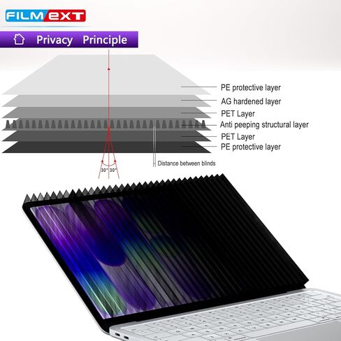 شاشة خصوصية مغناطيسية من FILMEXT لجهاز Macbook Neo 13 بوصة (إصدار 2026، A18 Pro)، واقي شاشة كمبيوتر محمول قابل للإزالة مضاد للضوء الأزرق ومضاد للتجسس لجهاز Mac 13in A3404 A3449 in Saudi Arabia