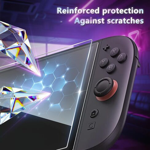 JZG 2 Pack Tempered Glass Screen Protector for Nintendo Switch 2 (2025), Auto Alignment Kit, Bubble Free Installation, Touch Sensitive, Ultra Clear HD Anti Scratch, Dust Removal in Saudi Arabia