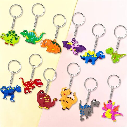 12PCS Cartoon Keychain Cute Keyring for Classroom Prizes Goodie Bag Stuffers Supplies in Saudi Arabia