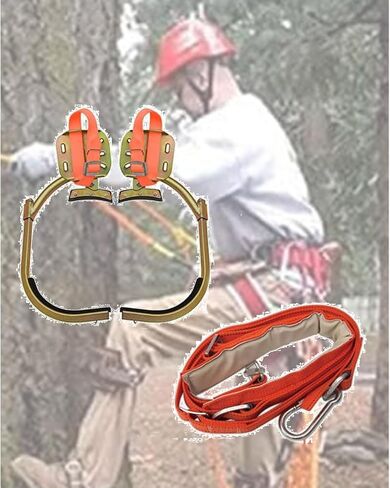 Professional Tree Climbing Spikes with Adjustable Harness Kit for Arborists, Hunters, and Outdoor Enthusiasts - Durable, Comfortable, and Secure for Tree Work and Observation in Saudi Arabia