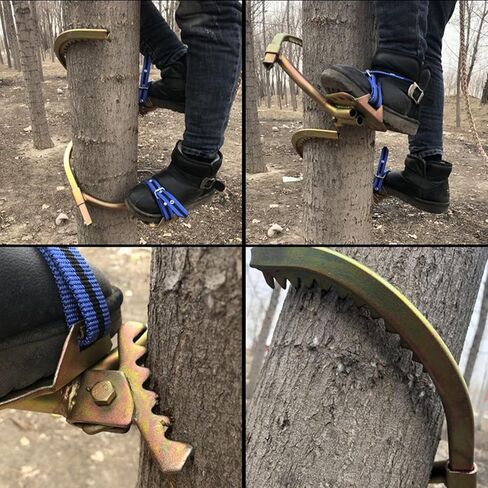 Tree Climbing Gear Set - Durable Gloves, Crampons, and Harness for Safe Fruit & Coconut Picking - Essential Climbing Aid for Trees (Model 200) in Saudi Arabia