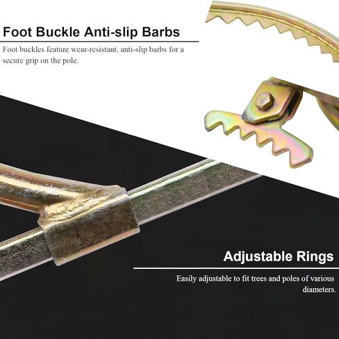 Premium Tree Climbing Gear Set - Gloves, Crampons, Harness & Pole - Superior Grip for Fruit & Coconut Picking - Model 550 Tree Climbing Aid in Saudi Arabia