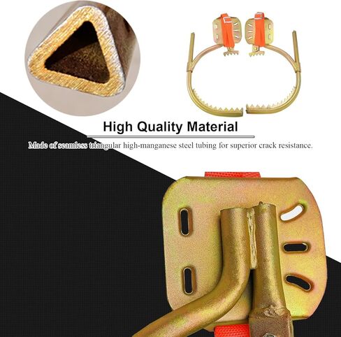 Premium Tree Climbing Gear Set - Gloves, Crampons, Harness & Pole - Superior Grip for Fruit & Coconut Picking - Model 550 Tree Climbing Aid in Saudi Arabia