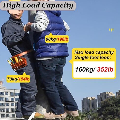Electrician Tree Climbing Set with Foot Straps – Durable Manganese Steel Climbing Gear for Forestry, Hunting, and Aerial Work – Heavy-Duty Safety Equipment in Saudi Arabia