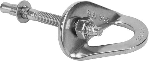 RiToEasysports Climbing Anchor Screw Set, 304 Stainless Steel Expansion Screw Piton with Nut Hanger Washer for Rock Climbing Caving, 25KN Bearing Capacity 8mm Drill Bit in Saudi Arabia
