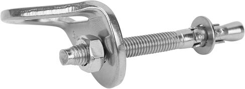 RiToEasysports Climbing Anchor Screw Set, 304 Stainless Steel Expansion Screw Piton with Nut Hanger Washer for Rock Climbing Caving, 25KN Bearing Capacity 8mm Drill Bit in Saudi Arabia