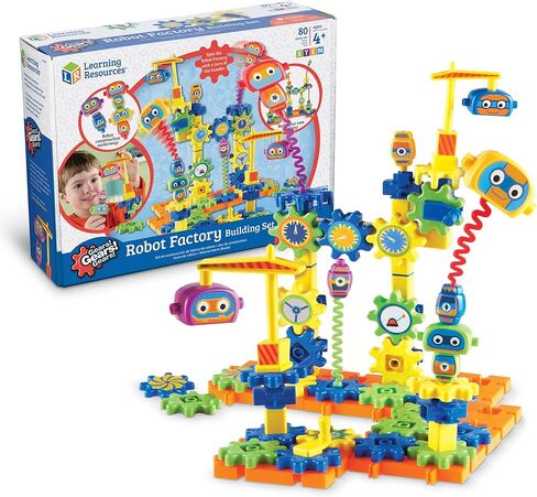 Learning Resources Gears! Gears! Gears! Robot Factory Building Set, 80 Pieces in Saudi Arabia