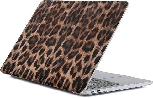 Case Compatible with MacBook Air 13 Inch 2018-2022 Release Model M1 M2 A2681,Funny Protector Cover for Air13 Retina Display with Touch ID-Retro Leopard Print,13.6 Air(A2681) M2 2022 in Saudi Arabia