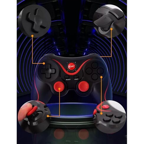 Sanpyl Gaming Controller for Mobile Phone, USB Bluetooth Mobile Phone Gamepad, 400mAh Mobile Game Joystick, for iOS TV CP VR in Saudi Arabia