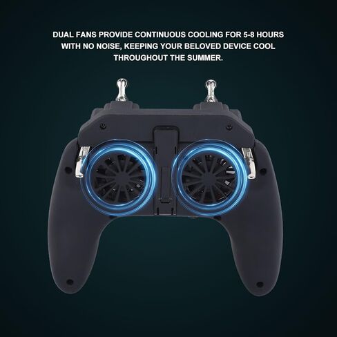 Sanpyl Mobile Game Controller with Cooling Fan, Gaming Grip Gamepad, Quiet, Portable, Wide Compatibility (H10 Radiator Plug in) in Saudi Arabia