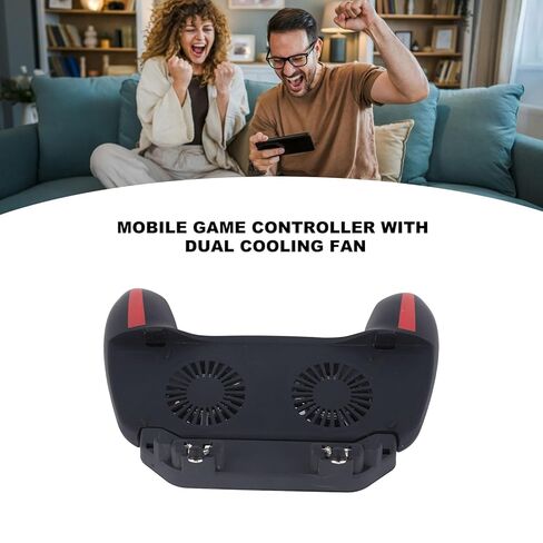 Sanpyl Mobile Game Controller with Cooling Fan, Gaming Grip Gamepad, Quiet, Portable, Wide Compatibility (H10 Radiator Plug in) in Saudi Arabia