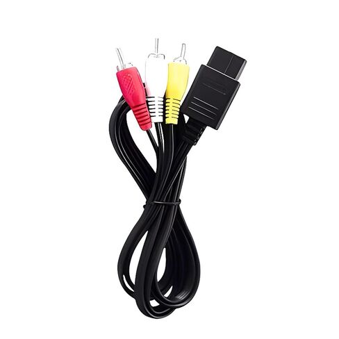 AV Cable Composite Video Cord,AV Cable Connector Adapter Transmitter,Gaming Console Part Repair,Video Audio Cord Wire for NGC in Saudi Arabia