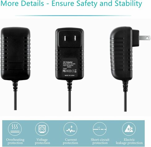 12V DC AC/DC Adapter Compatible with Uniden Bearcat LTRADP1 BC-898T BC-895XLT BC-855XLT BCT 7 BCT7 BC200 XLT Scanner Receiver Radio World Wide Use Power in Saudi Arabia