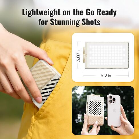 ZHIYUN FIVERAY M40 SE Combo [Official] 40W Portable Video Light 250g V2 Upgraded Version Camera Light with Cold Shoe Outdoor Fill Handheld Light Photography Light DSLR Setup for YouTube TK in Saudi Arabia