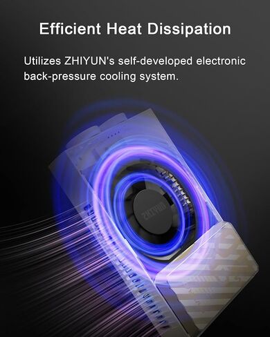 ZHIYUN FIVERAY M40 SE Combo 40W Bi-Color Video Light, 250g Portable Camera Light 17100 Lux 2700K-8500K CRI 95 TLCI 97+ LED Panel DSLR Photography Lighting for YouTube, TikTok in Saudi Arabia