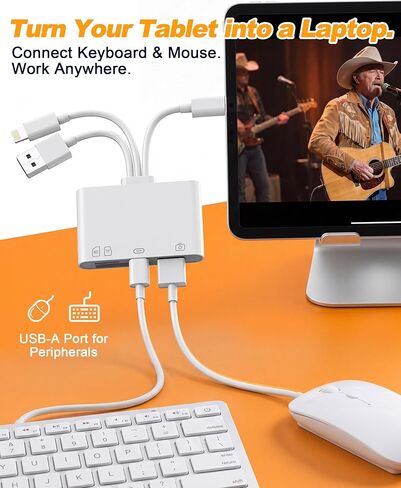 محول OTG 4 في 1، محرك فلاش وقارئ بطاقة SD/TF لهاتف iPhone - قارئ بطاقة ذاكرة USB-C/Lightning/USB ثلاثي مع فتحات SD/TF ومنفذ شحن USB-C + منفذ بيانات لنقل الصور من الكاميرا الرقمية إلى الهاتف in Saudi Arabia