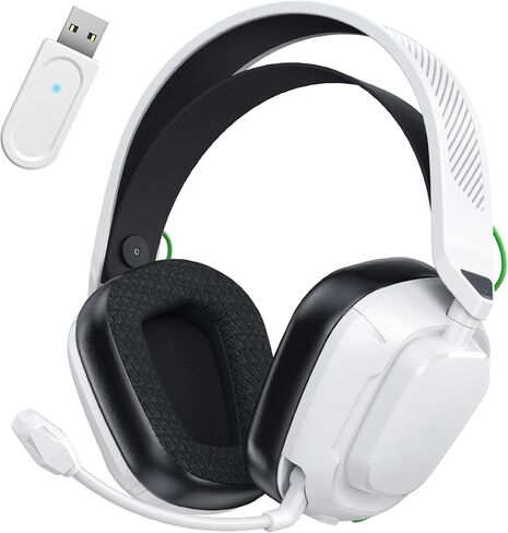 Wireless Gaming Headset for PS5, PS4, Switch, PC, Mac, Ultra-Low Latency 2.4GHz Dongle & Bluetooth 5.4, Gaming Headphones with Mic, Comfortable Earpads, Long Battery Life, 50mm Stereo Drivers in Saudi Arabia