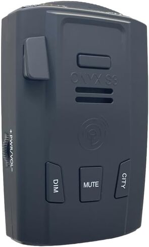 Onyx S3 Radar Detector, Black, Advanced Radar Detection with 1.5km Range, City/Highway Modes, Voice Alerts in Saudi Arabia