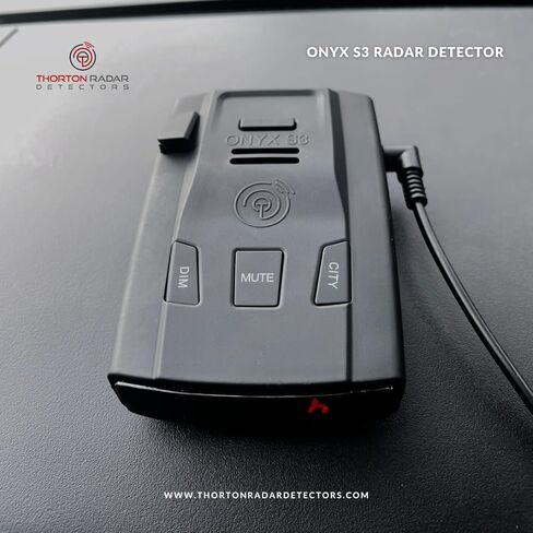Onyx S3 Radar Detector, Black, Advanced Radar Detection with 1.5km Range, City/Highway Modes, Voice Alerts in Saudi Arabia