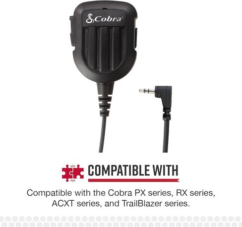 Cobra Shoulder Speaker Microphone - Speaker Mic with Push-to-Talk Button for Cobra Two-Way Radios with 2.5mm Plug in Saudi Arabia