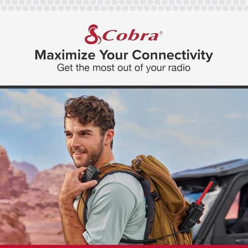 Cobra Shoulder Speaker Microphone - Speaker Mic with Push-to-Talk Button for Cobra Two-Way Radios with 2.5mm Plug in Saudi Arabia