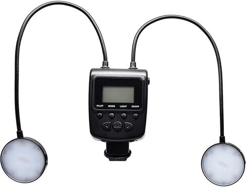 Macro 24 LED Ring Light Flash, 5500K Color Temperature Compatible with Canon, Nikon, Olympus, Panasonic & Sony Multi Interface Shoe Mirrorless and DSLR Cameras in Saudi Arabia