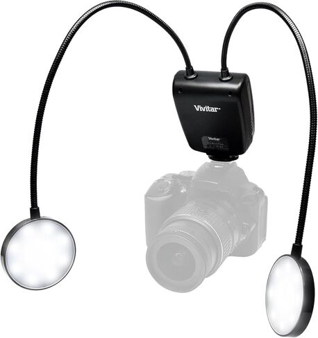 Macro 24 LED Ring Light Flash, 5500K Color Temperature Compatible with Canon, Nikon, Olympus, Panasonic & Sony Multi Interface Shoe Mirrorless and DSLR Cameras in Saudi Arabia