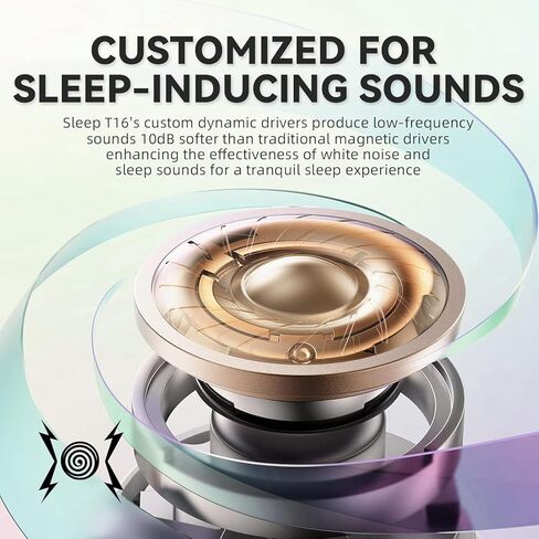 Sleep Earbuds Ultra-Thin Wireless Bluetooth 5.3 Earbuds for Side Sleepers, Noise Blocking Sleep Headphones with 6H Playtime, Ergonomic Mini Design for Small Ears (Deep Black) in Saudi Arabia