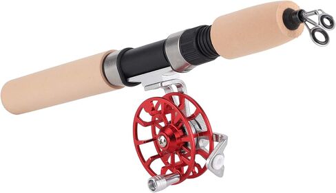 Keenso Ice Fishing Telescopic Rod Lightweight Durable Portable Pole Reel Set for Winter Outdoor Activities in Saudi Arabia