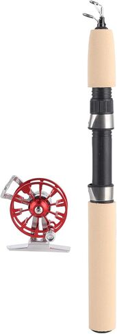 Keenso Ice Fishing Telescopic Rod Lightweight Durable Portable Pole Reel Set for Winter Outdoor Activities in Saudi Arabia