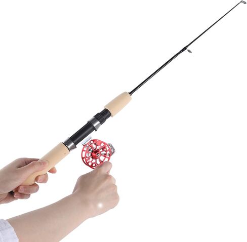 Keenso Ice Fishing Telescopic Rod Lightweight Durable Portable Pole Reel Set for Winter Outdoor Activities in Saudi Arabia