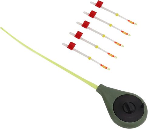 Portable Top Tip EasytoUse Fishing Rods Set, Lightweight, ABS Material, Green and White, Perfect for Ice, River, Lake, Boat Fishing in Saudi Arabia