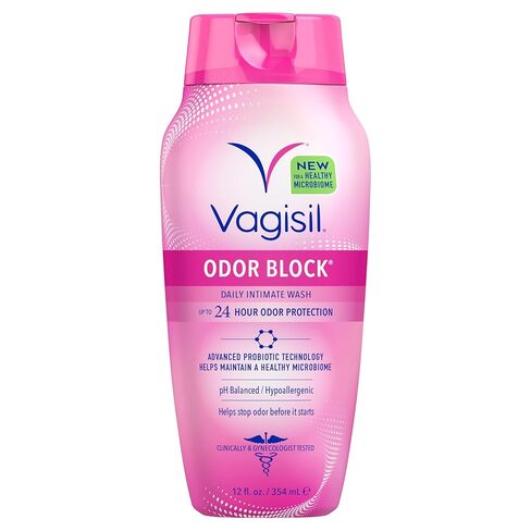 Vagisil Feminine Wash for Intimate Area Hygiene, Odor Block, Gynecologist Tested, Hypoallergenic, 12 oz, (Pack of 1) in Kuwait